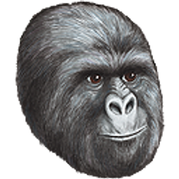 Gorilla Smirk emoji
