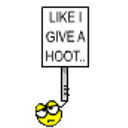 Like I Give A Hoot emoji
