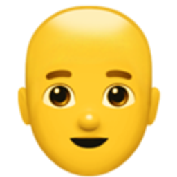 Bald Man emoji