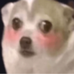 Shy Dog emoji
