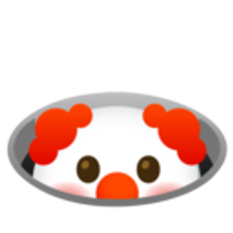 Hiding In Hole Clown emoji