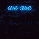 Weareopen Neon emoji