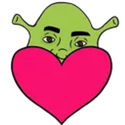 Heartshrek emoji
