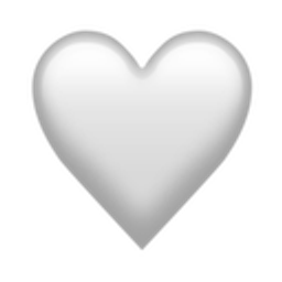 Whiteheart emoji