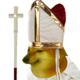 Dog Pope Hat emoji