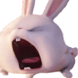 Bunny Yawn Tired emoji