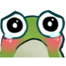 Frog Very Sad emoji