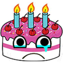 Sad Cake emoji