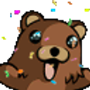 Bear Hooray emoji