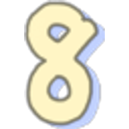 Number 8 Beige Outline emoji