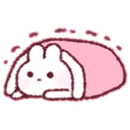 Bunny Pink Blanket Cozy emoji