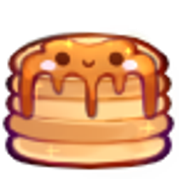 Orangepancake emoji
