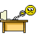 Chained To Desk emoji