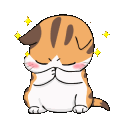 Cat Blush Happy emoji