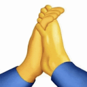 Hands Prayer Highfive emoji