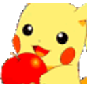 Pika Eatapple emoji