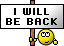 I Will Be Back emoji