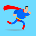 Superman Walks emoji