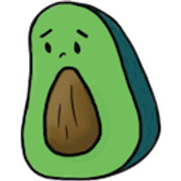 Sad Avocado emoji
