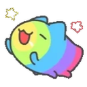 Rainbowhype emoji