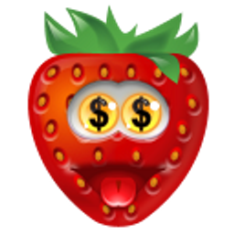Money Strawberry emoji