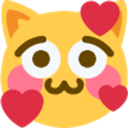 Shy Blush Blob Cat emoji