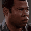 Sweating Jordan Peele emoji