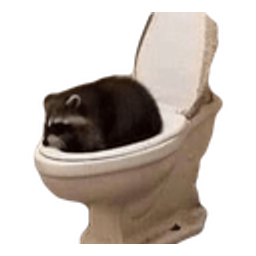 Raccoontoilet emoji