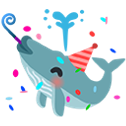 Whale Lets Celebrate emoji