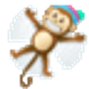 Monkey Snow Angel emoji