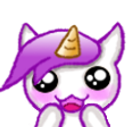Unicorn Aww emoji
