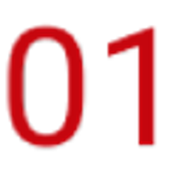 Red Number 01 emoji