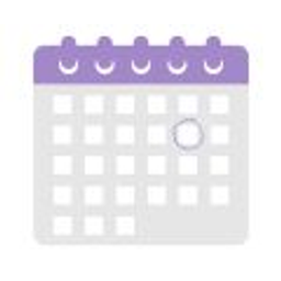 Purplecalendar emoji