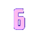 Glowing Pink Number6 emoji