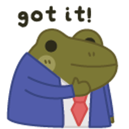 Got It Corporate Frog emoji