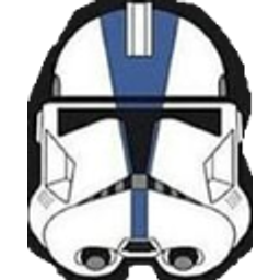 Stormtrooper Helmet Blue Stripes emoji