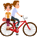 Biking Together emoji
