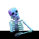 Skeleton Think emoji