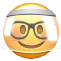 Glasses With Faceshield Mask emoji