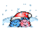 Knuddels Snow Couple Mf emoji
