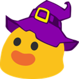 Blobblackwitchhat emoji