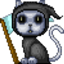 Grim Reaper Cat emoji