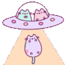 Alienpusheen emoji