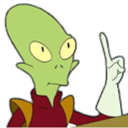 Futurama Kif Point Up emoji
