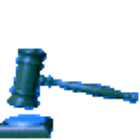 Gavel Blue emoji