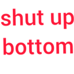 Shutupbottom emoji