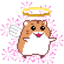 Hamster Angel emoji