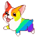 Corgipride E emoji