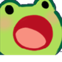 Frog Wow Exciting emoji