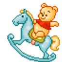 Pooh Rocking Horse emoji